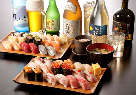 寿司食べ放題宴会プラン